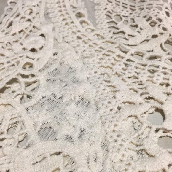 RAGA hollow out lace tank vest NWT wear alone or as cover up over bra/covers - Picture 8 of 8